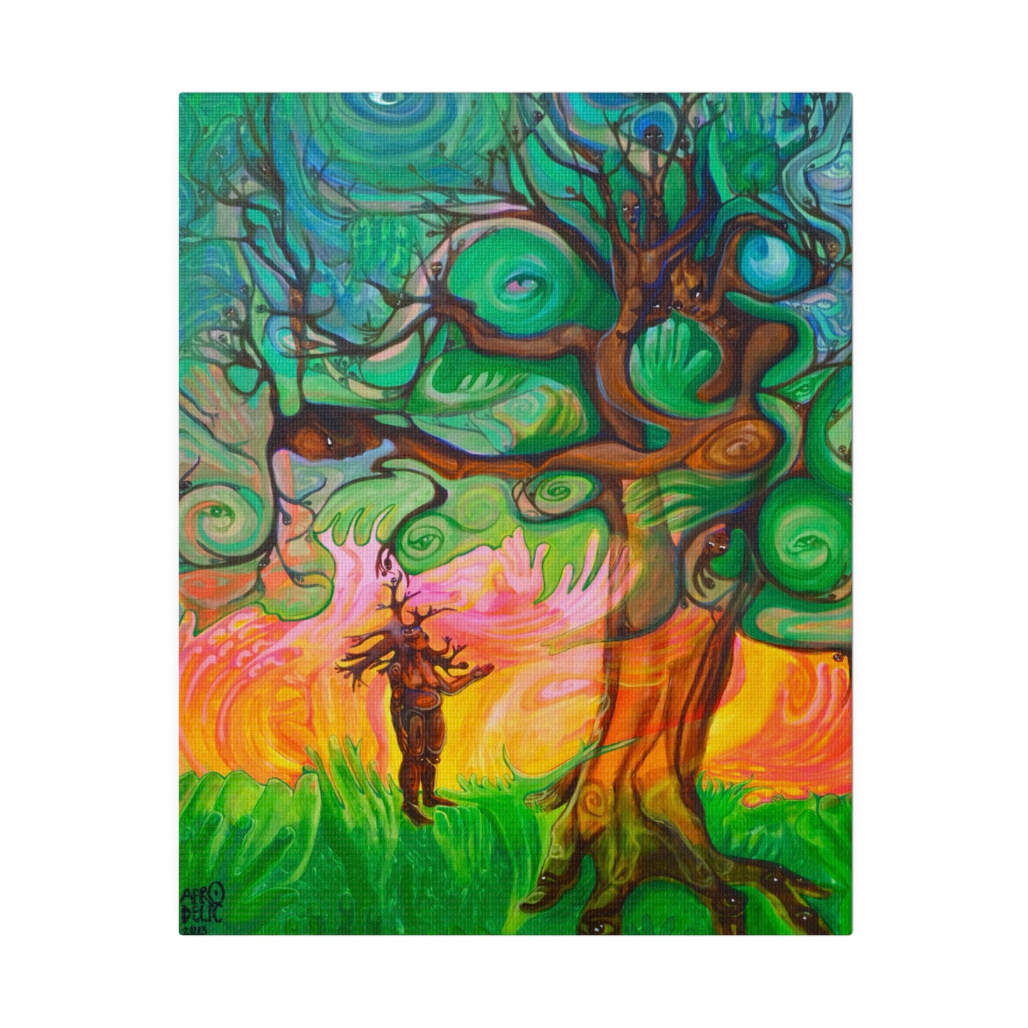 “Sister Tree, I Know You Are Me.” Stretched Canvas