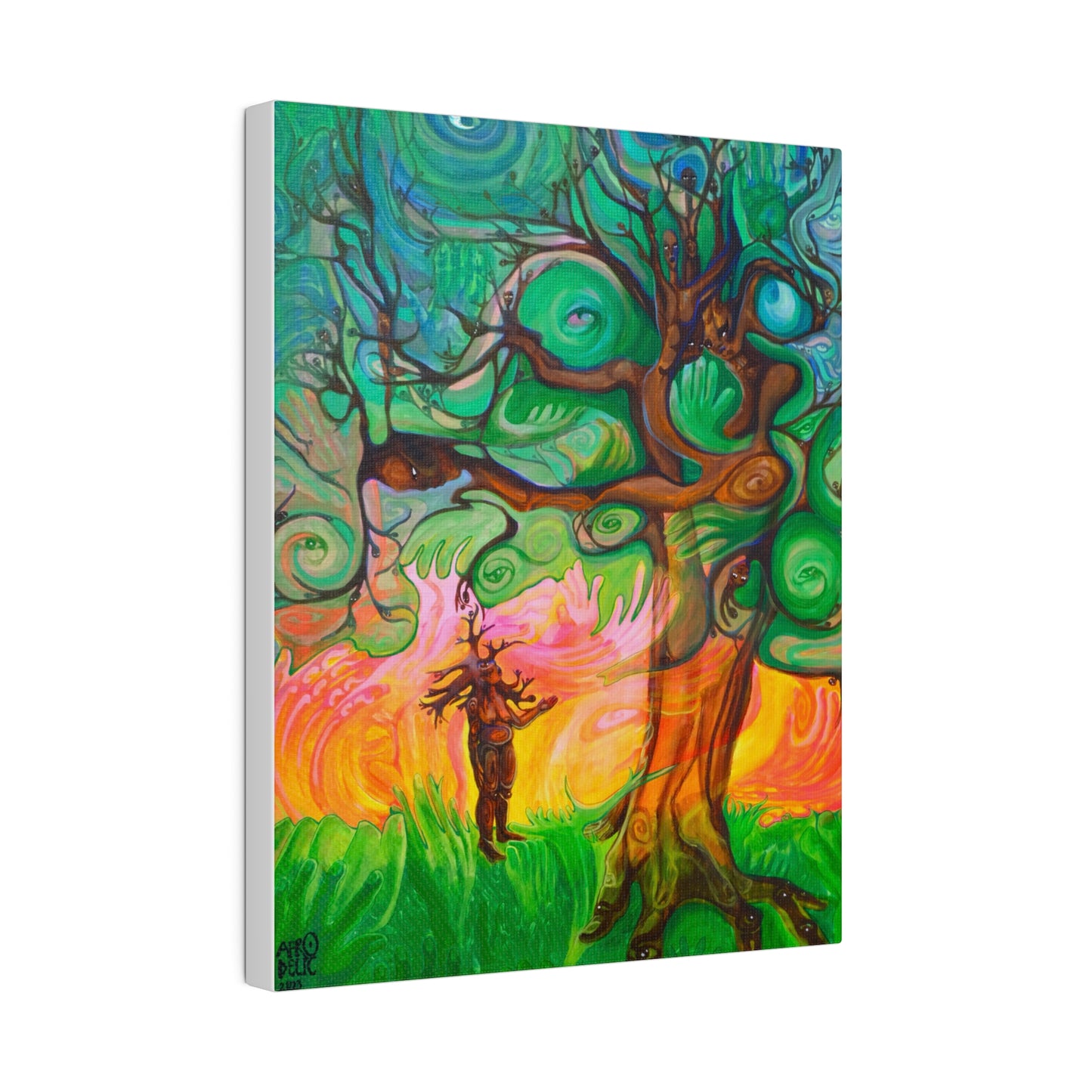 “Sister Tree, I Know You Are Me.” Stretched Canvas