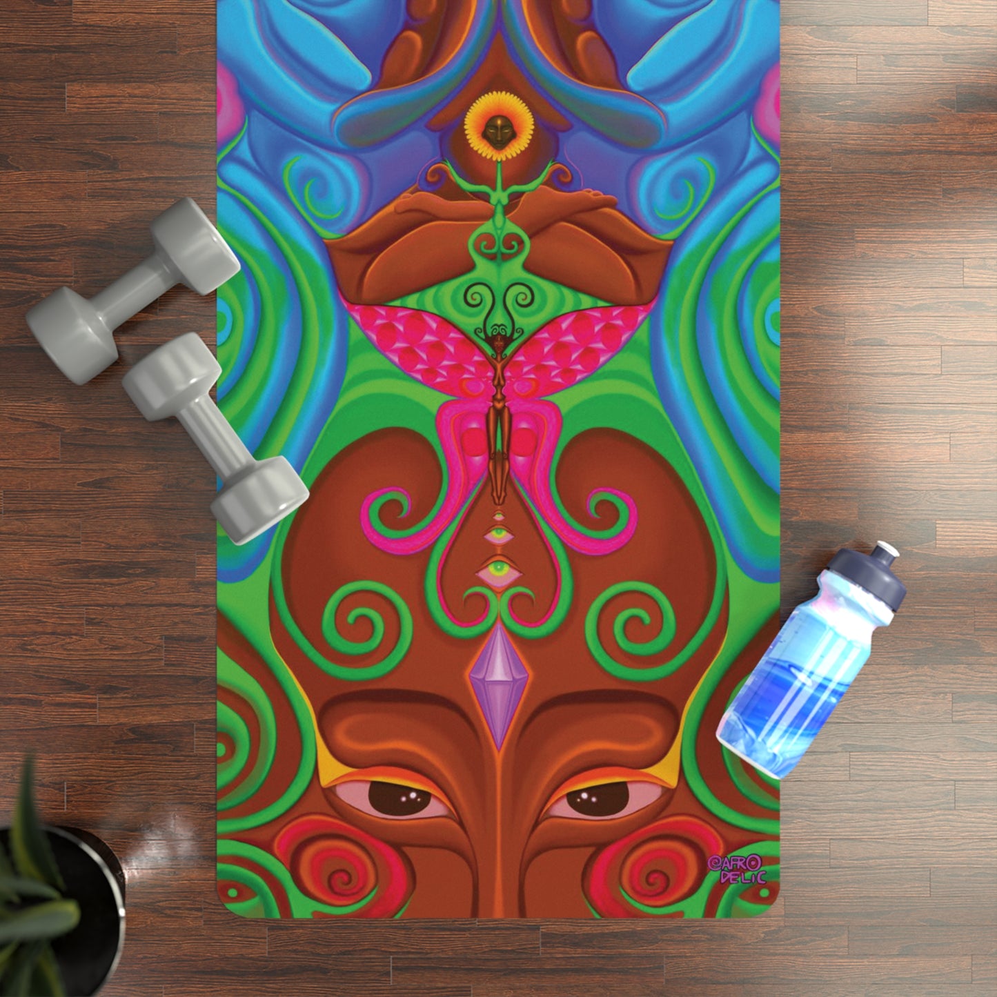 afr0earth yoga scroll