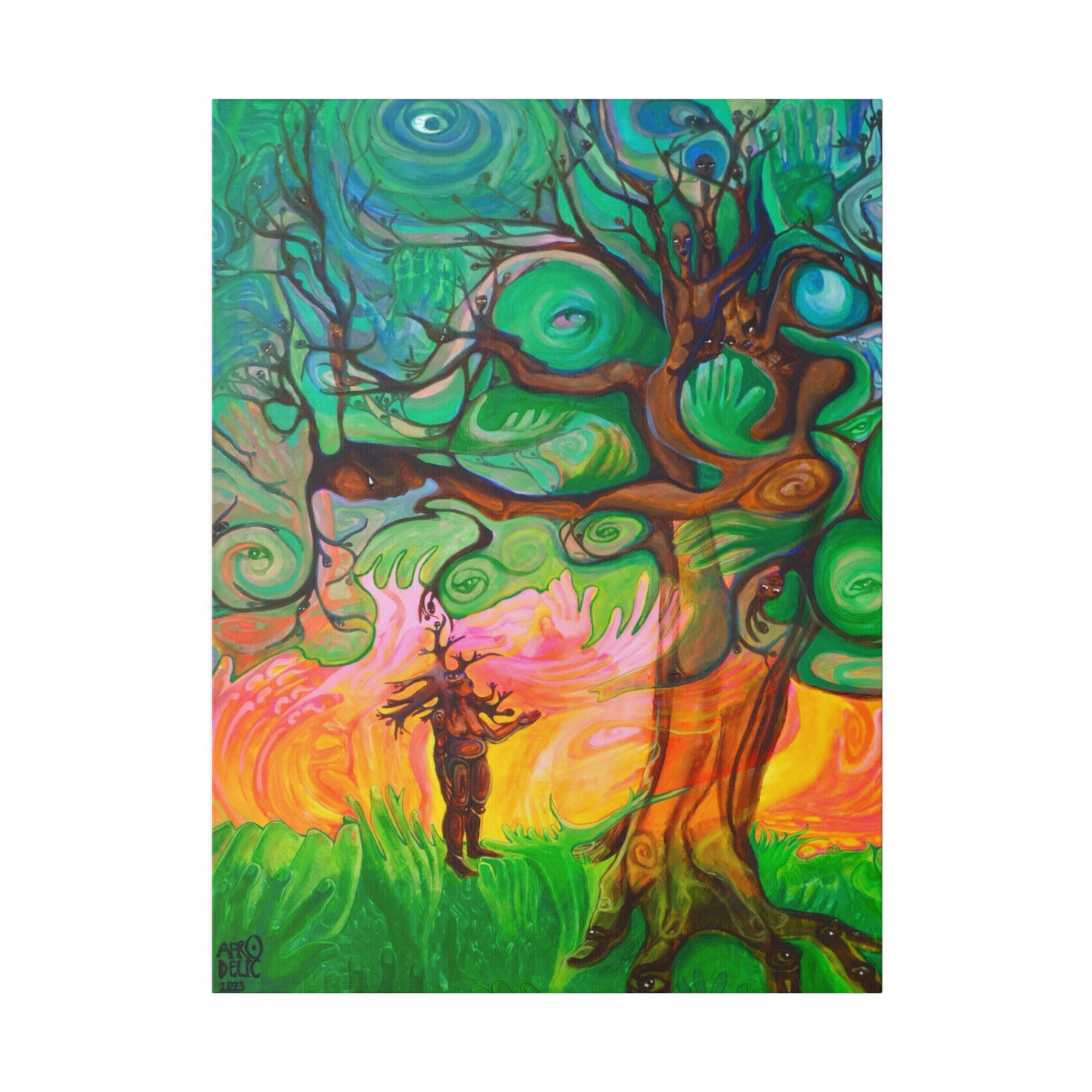 “Sister Tree, I Know You Are Me.” Stretched Canvas