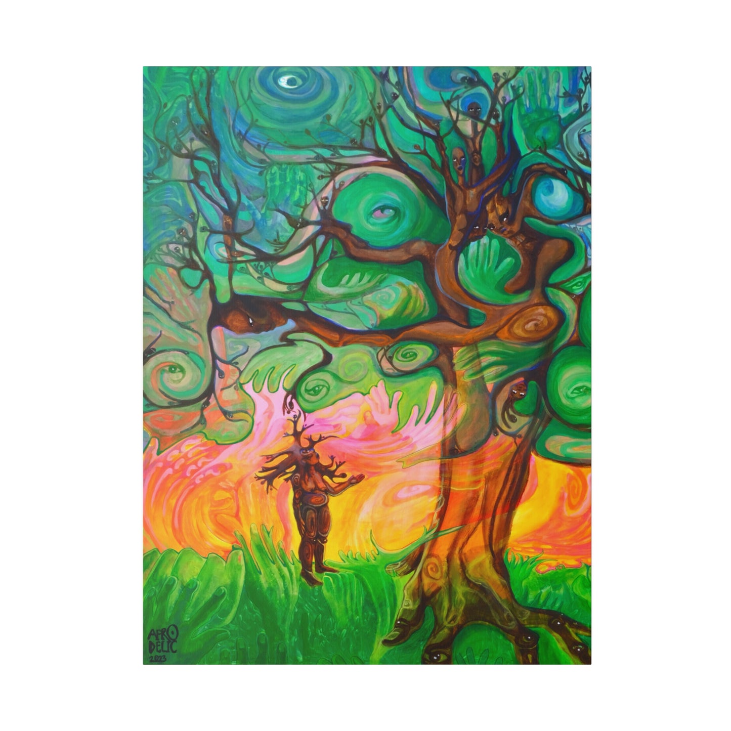 “Sister Tree, I Know You Are Me.” Stretched Canvas
