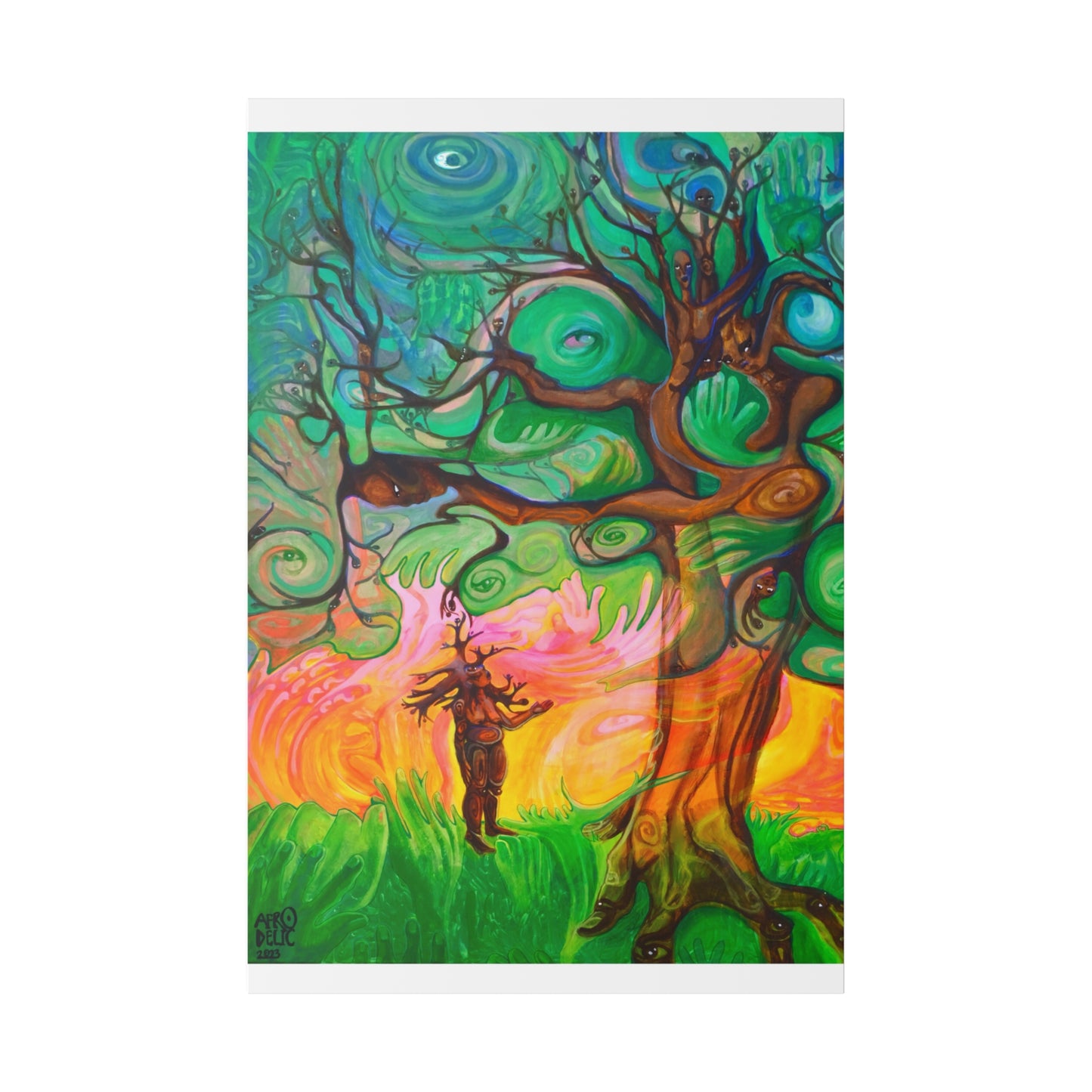 “Sister Tree, I Know You Are Me.” Stretched Canvas